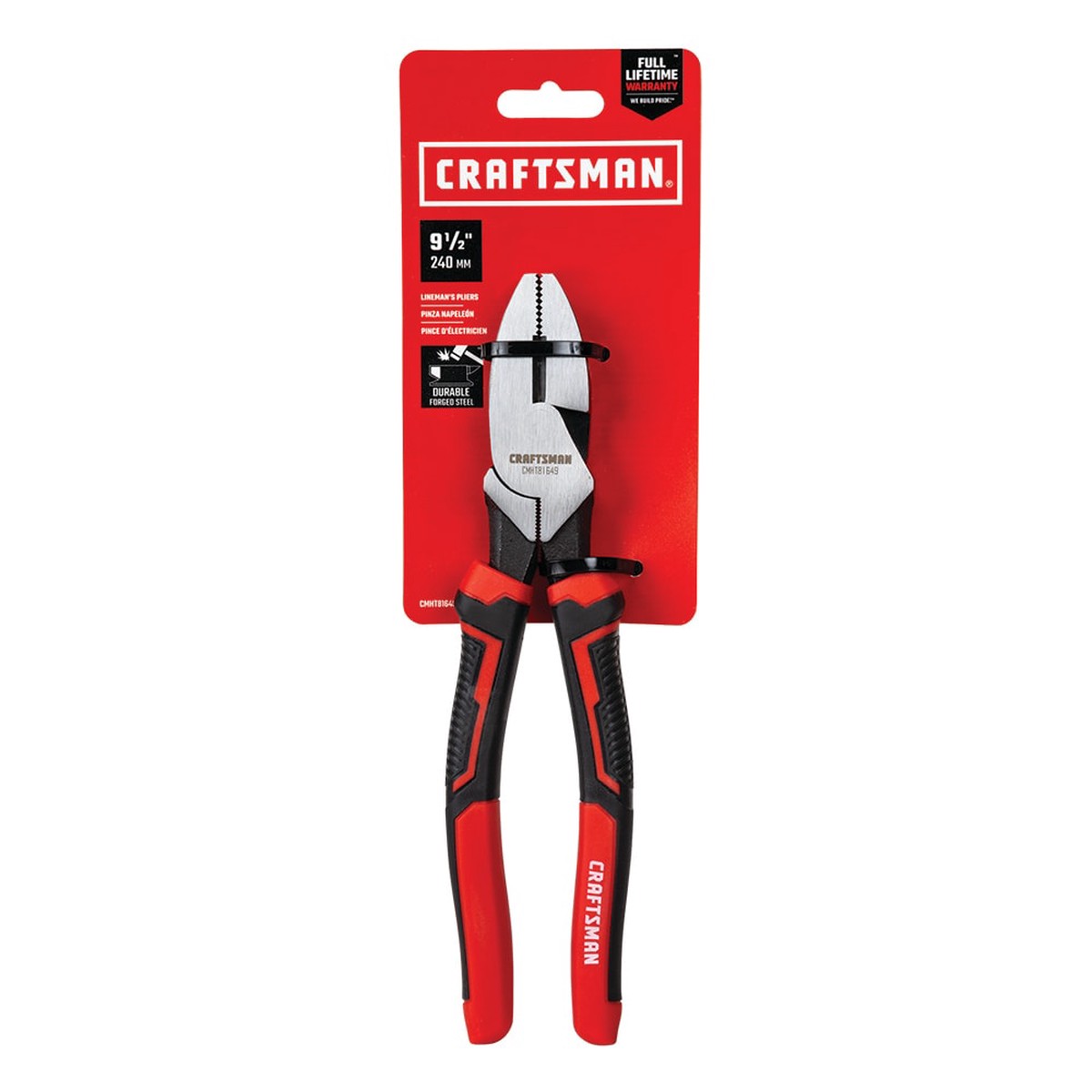 CRAFTSMAN 9.5-in Electrical Linesman Pliers with Wire Cutter