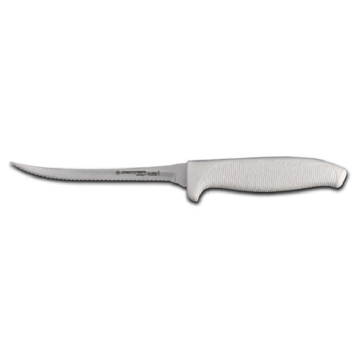 Dexter Russell SGL155NSC-PCP SofGrip (24303) Utility Knife 5-1/2″ Narrow Scalloped Edge