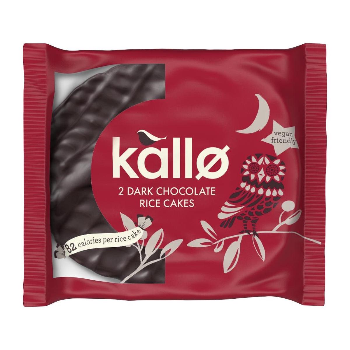 Kallo Dark Chocolate Topped Rice Cakes (Pack of 30) – KA516