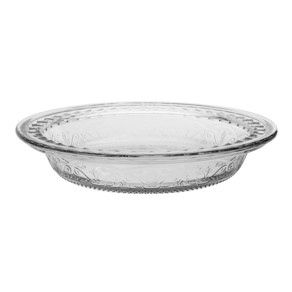 LAUREL EMBOSSED PIE DISH, 9.5″