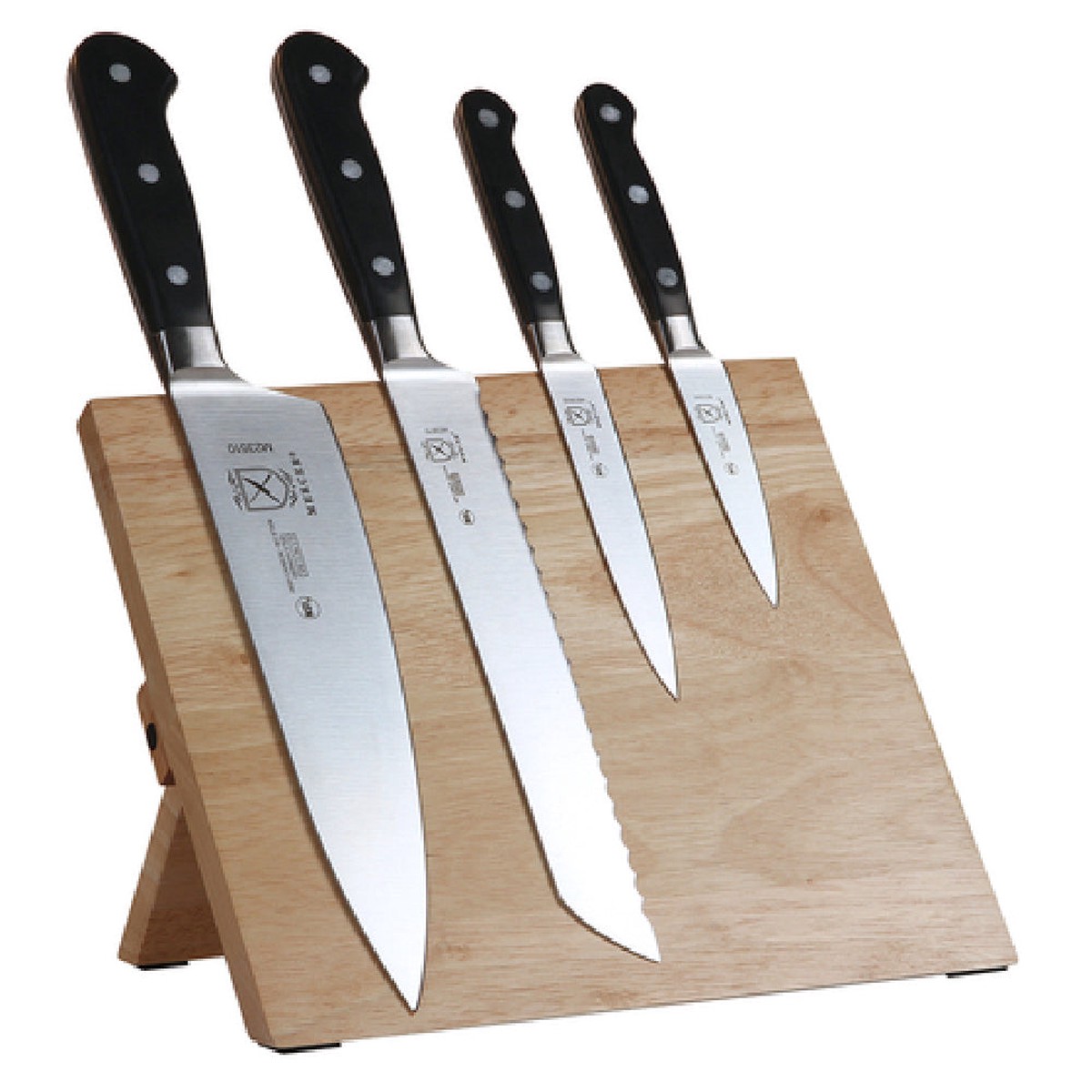 Mercer Culinary M21970 Renaissance Magnetic Board Set 5 Piece Includes: (1) Rubberwood Magnetic Board