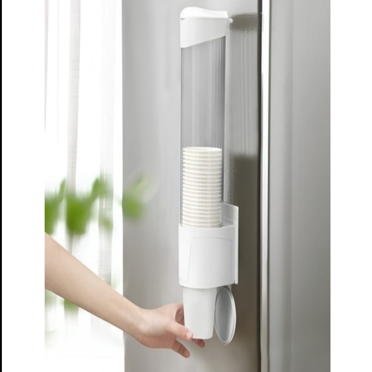 Paper cup holder with magnet