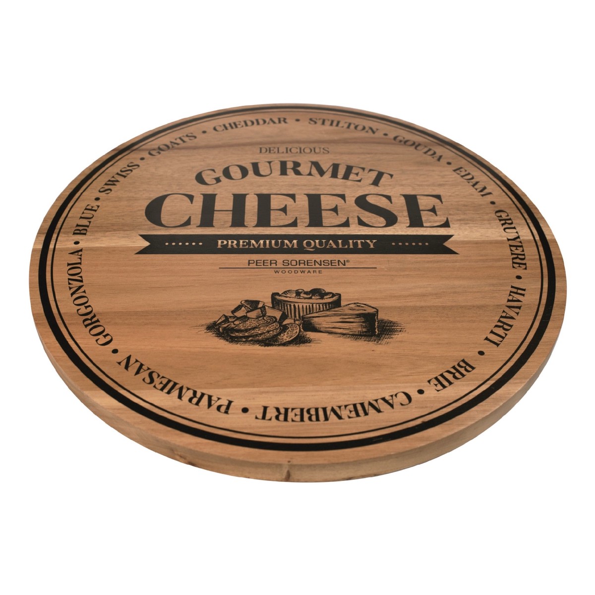 Peer Sorensen Round Cheese Board 40x2cm – Acacia