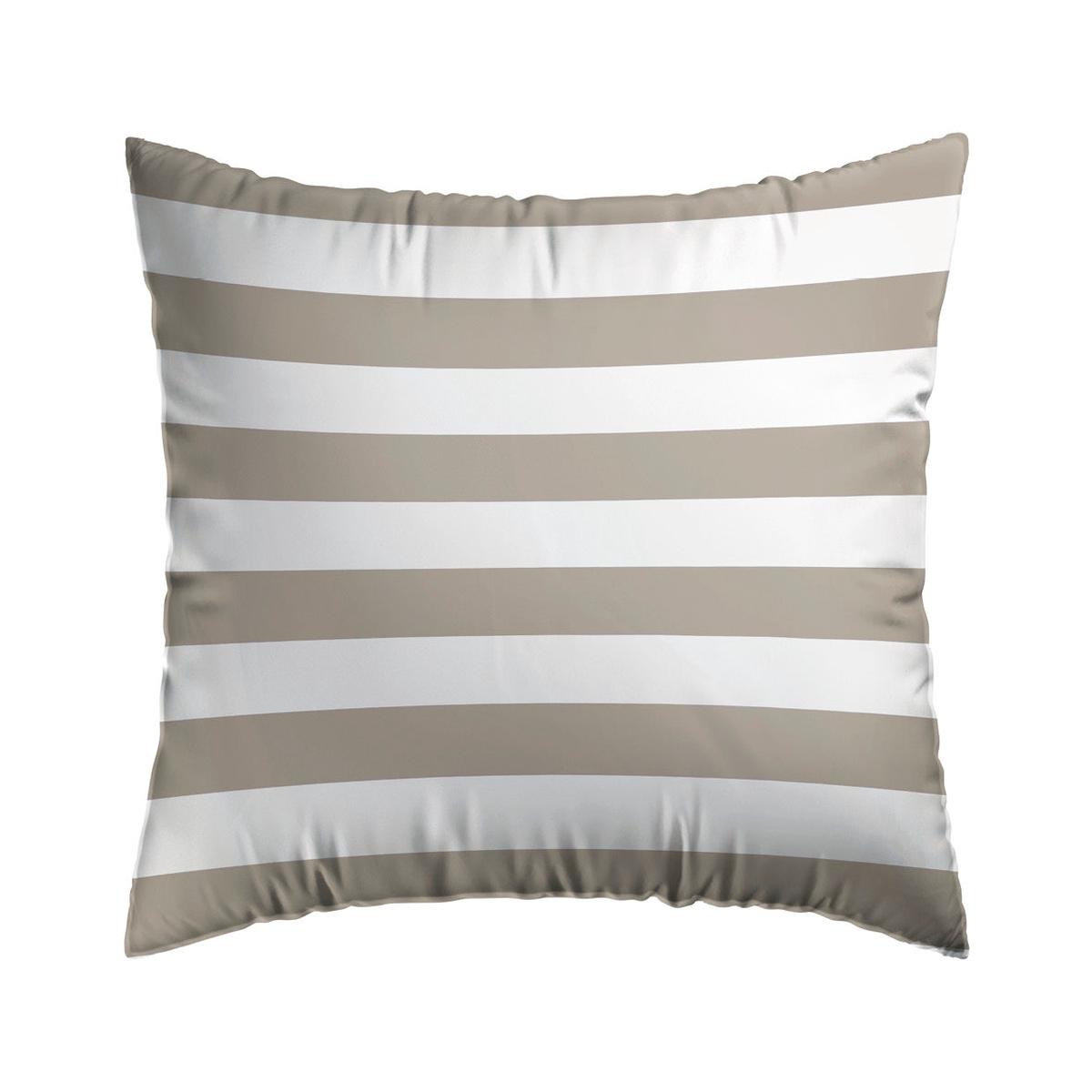 Pillowcase(s) cotton satin – Marinire Taupe – 2 x (80 x 80 cm)
