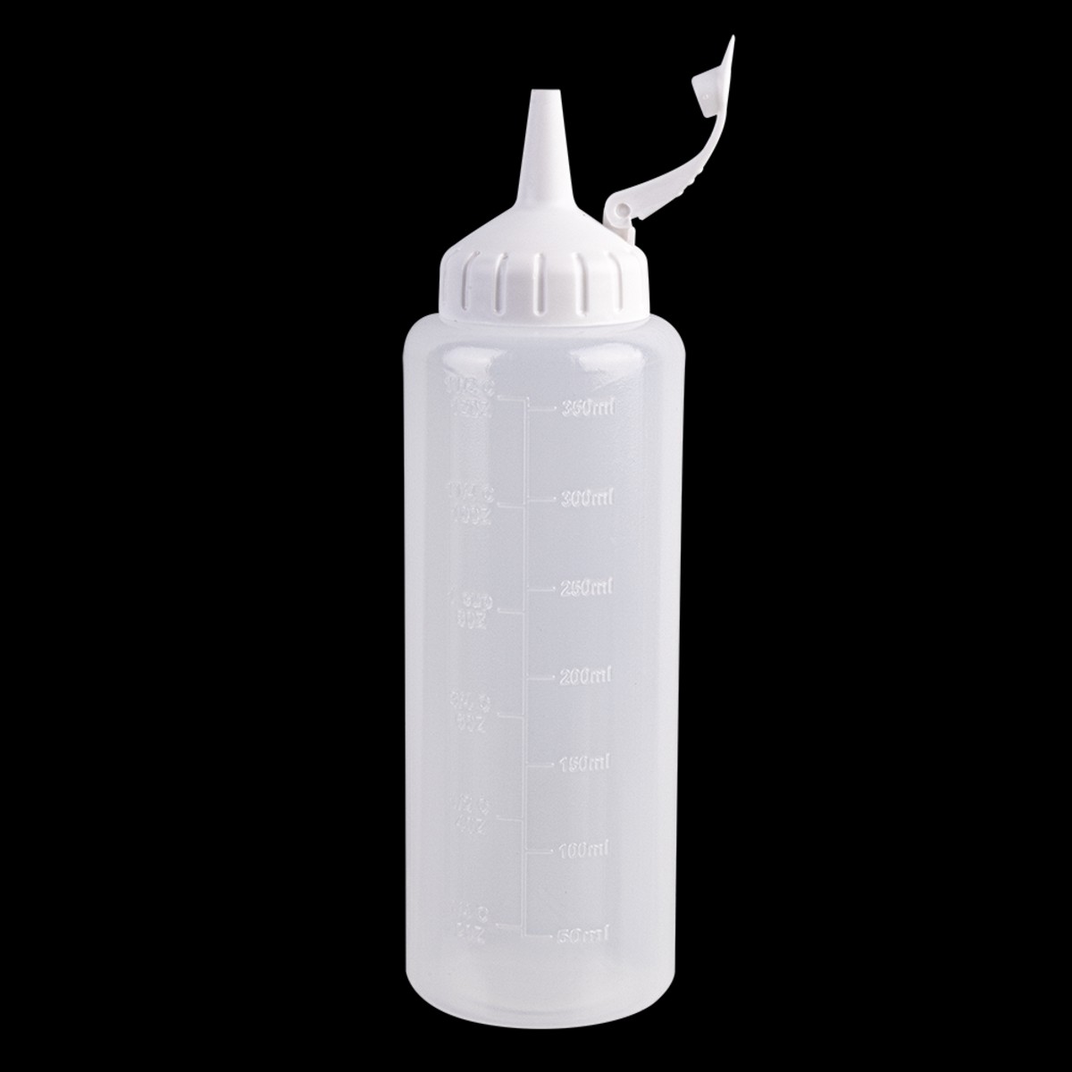 Plastic Squeeze Bottle 350ml (White Tops)