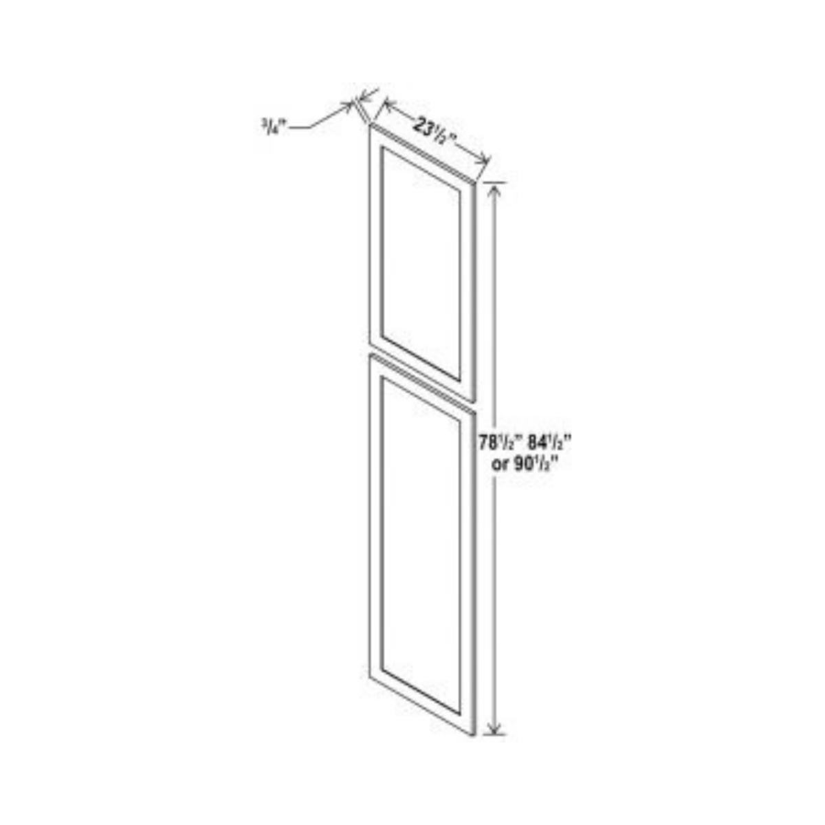 Shaker Aberdeen Green Tall Decorative Door Panel – 23 1/2″ W x 78 1/2″H