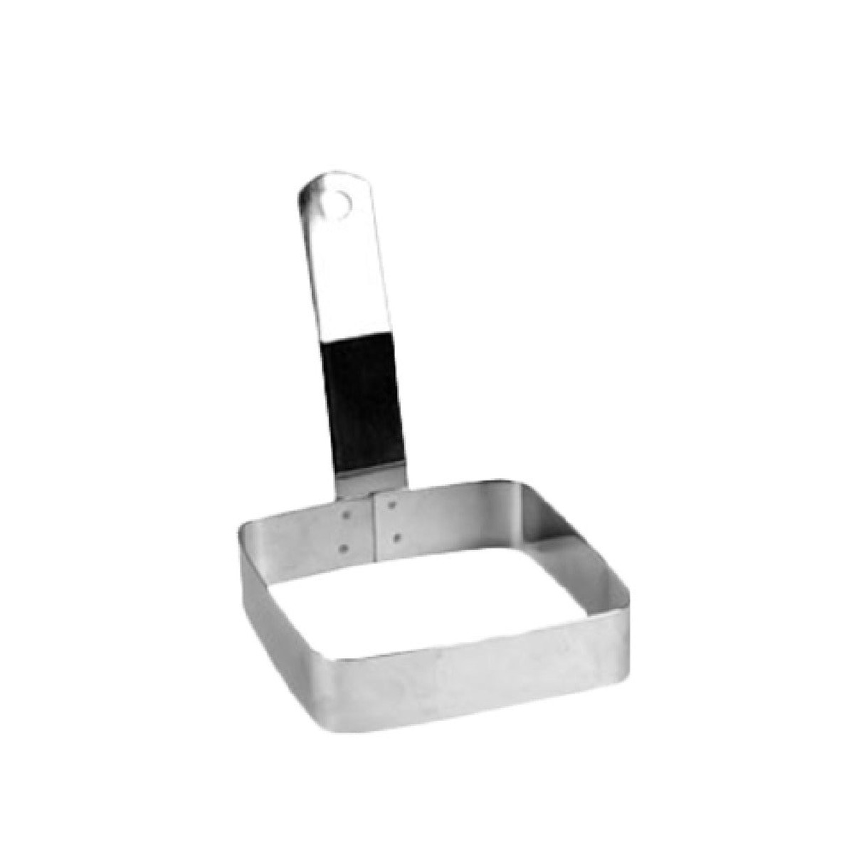 Thunder Group SLER0401S 4 Inch Square Egg Ring Stainless Steel Mirror Finish