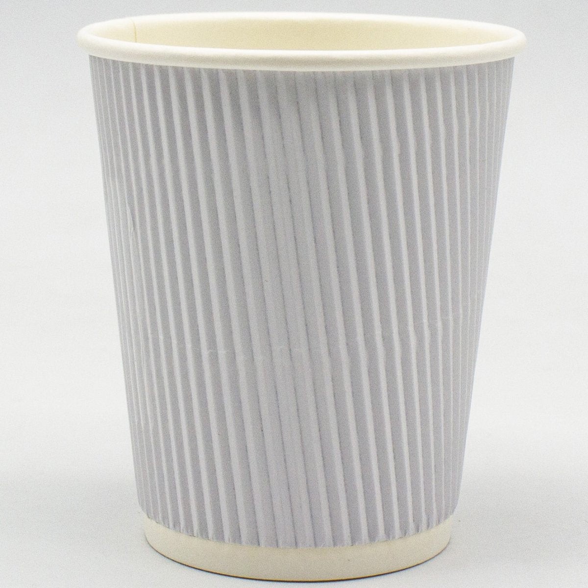 500pcs White Ripple Wall Coffee Cup 8oz/237ml PE | WHR8OZ
