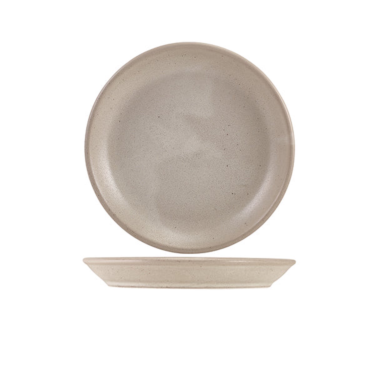 Antigo Porcelain Cinza Coupe Plate 19cm