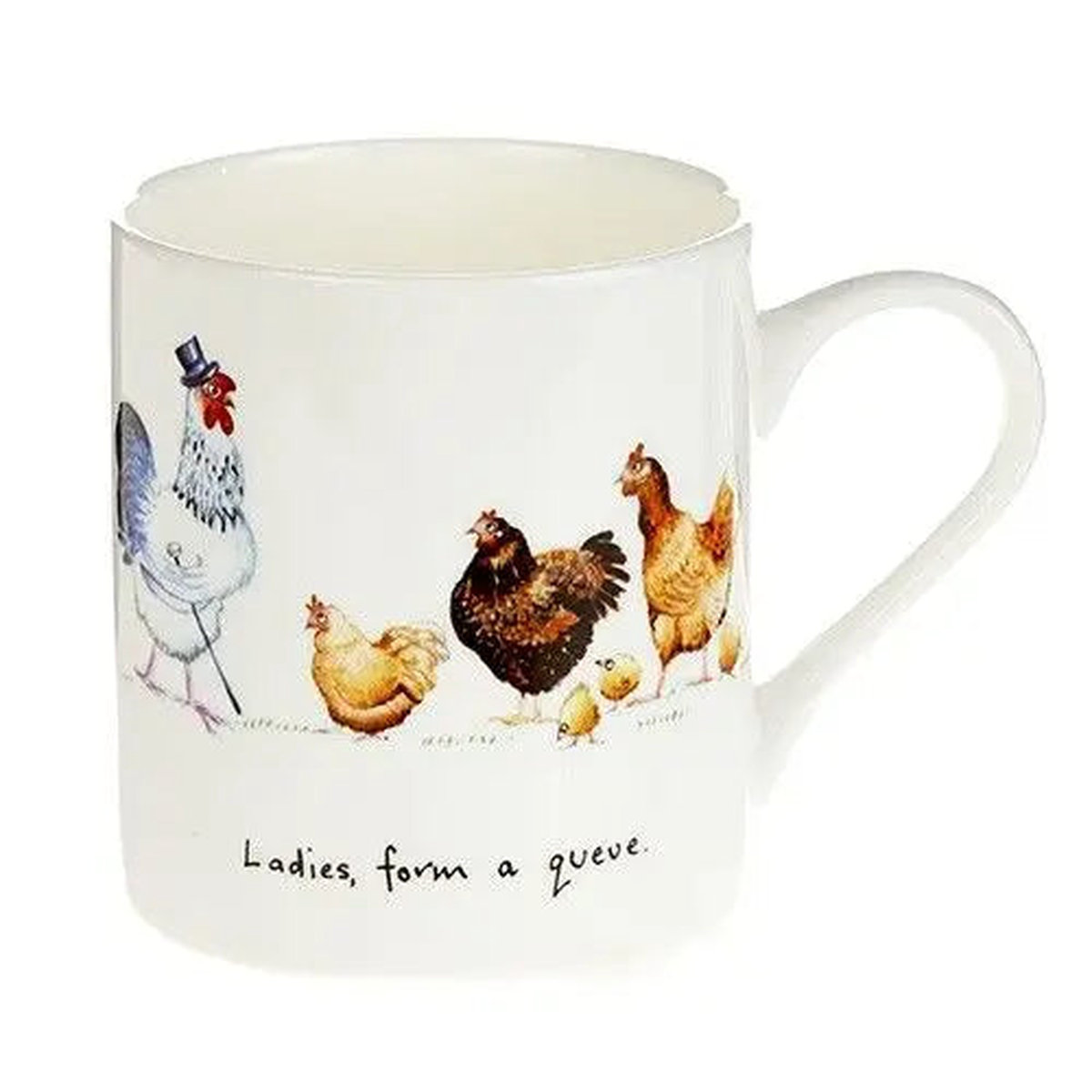 At Home In The Country – Ladies Form A Queue Fine Bone China Mug