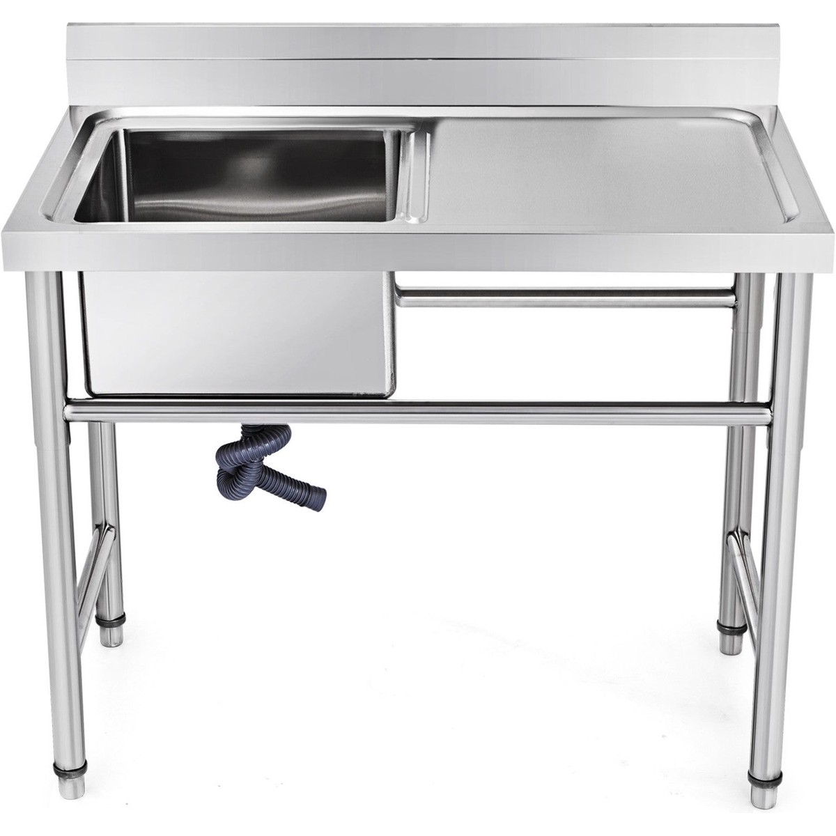 B GRADE Commercial Sink Stainless steel 1200x600x900mm 1 bowl left Splashback | SINK12060LEFT B GRADE