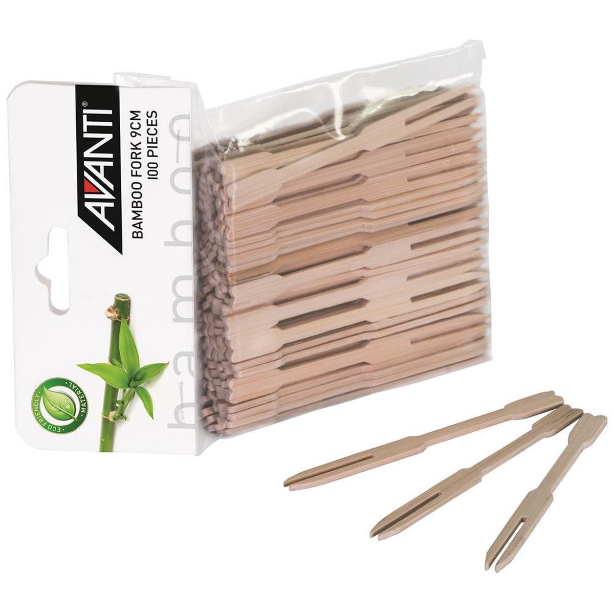 Bamboo Fork 9cm – 100 Pack