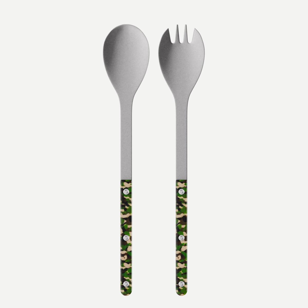 Bistrot Vintage Camouflage, Camouflage – Salad cutlery set