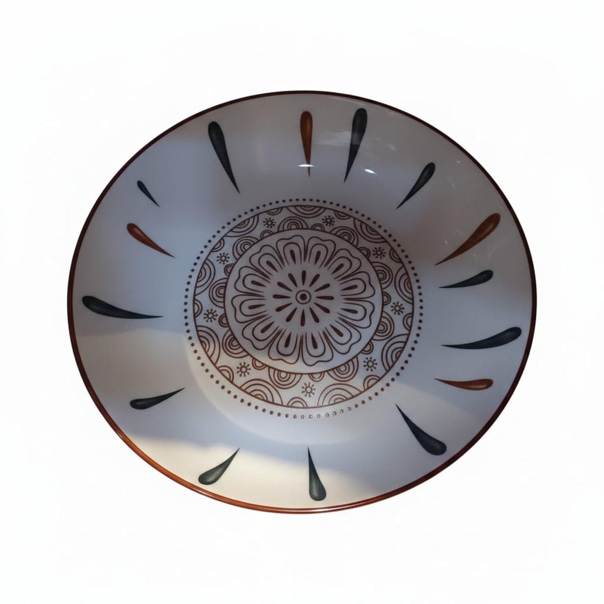 Ceramic Shallow Bowl and Plate Set