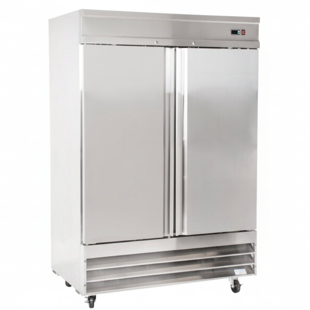 EconoCold 54″ Solid 2-Door Stainless Steel Reach-In Freezer – CFD-2FF-HC