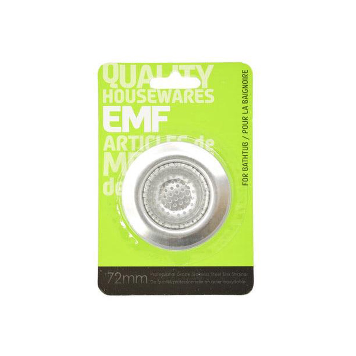 EMF 5575L 4.5″ Rimmed Stainless Steel Sink Strainer