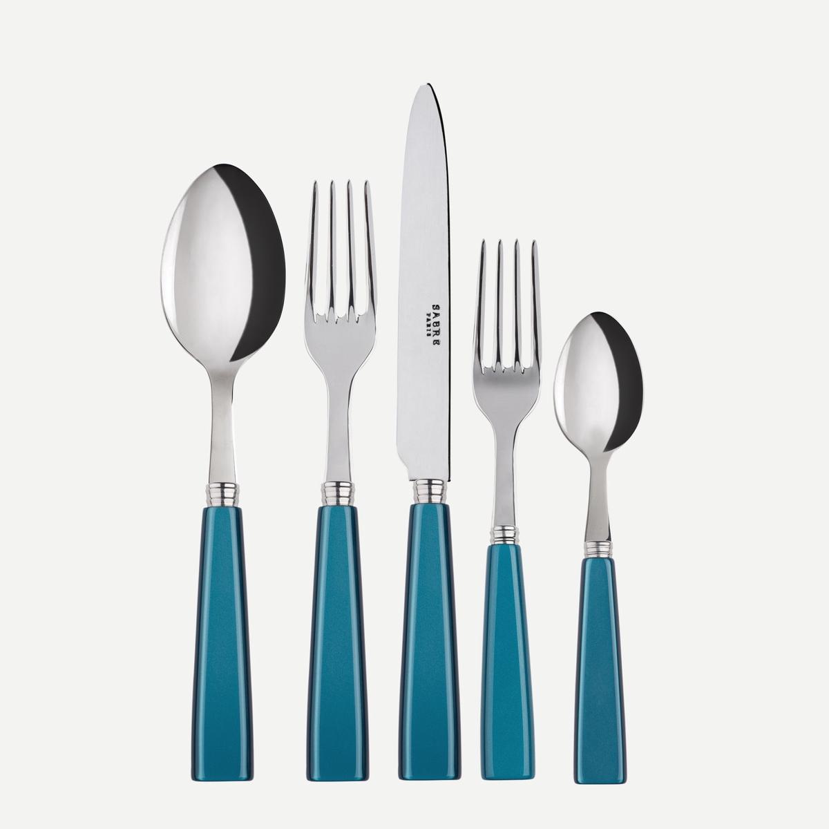 Icne, Turquoise – 20 pieces cutlery set