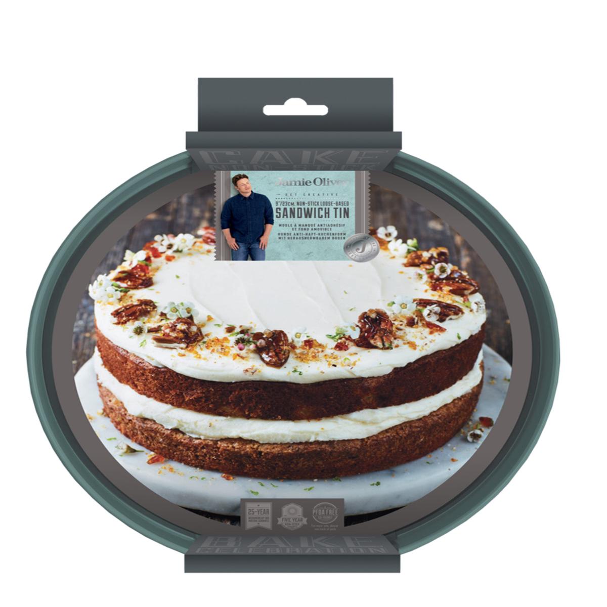 Jamie Oliver 23cm Loose Base Round Tin – Blue