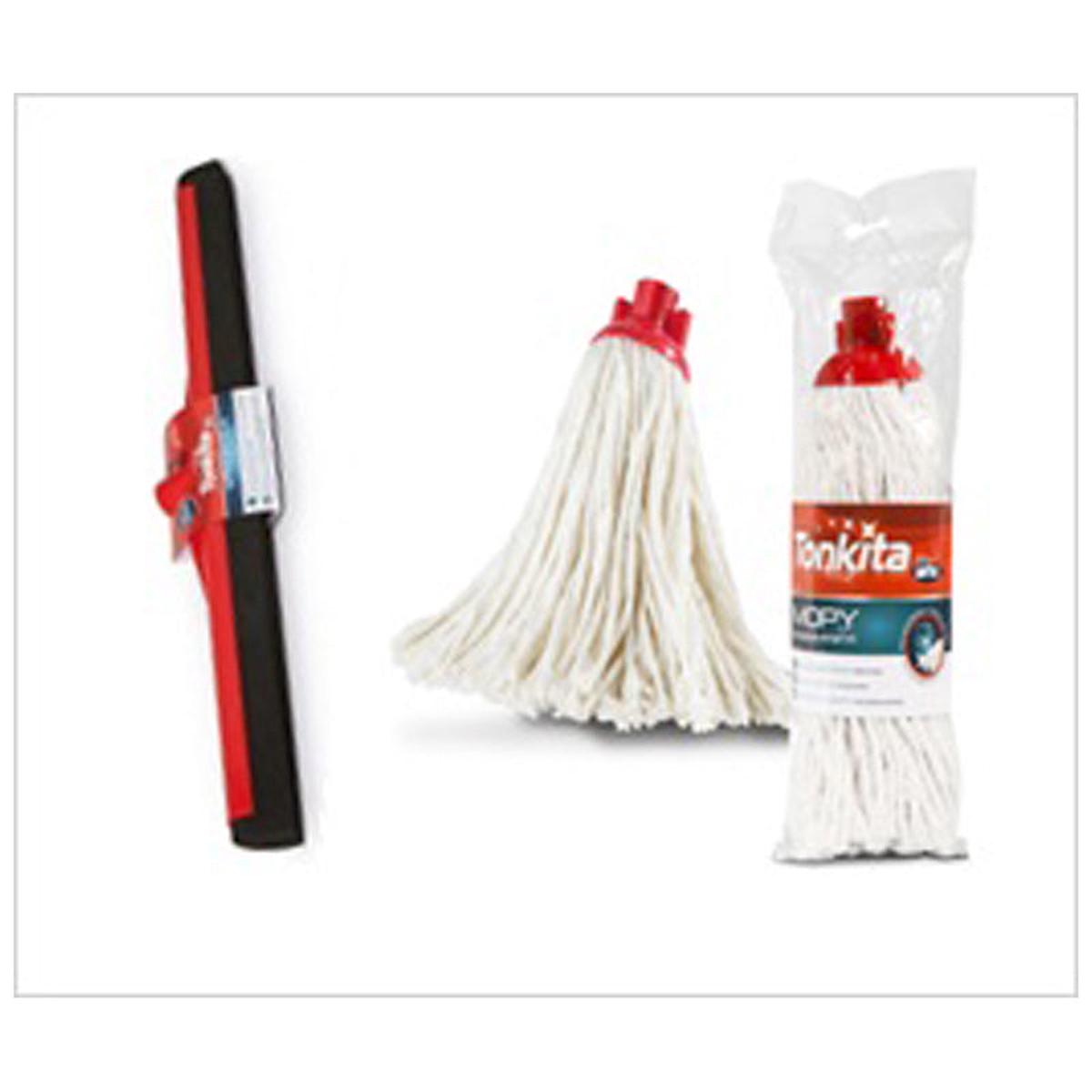 Tonkita Floor Wiper Squegee 44Cm With Handle #Tk8542 – Red
