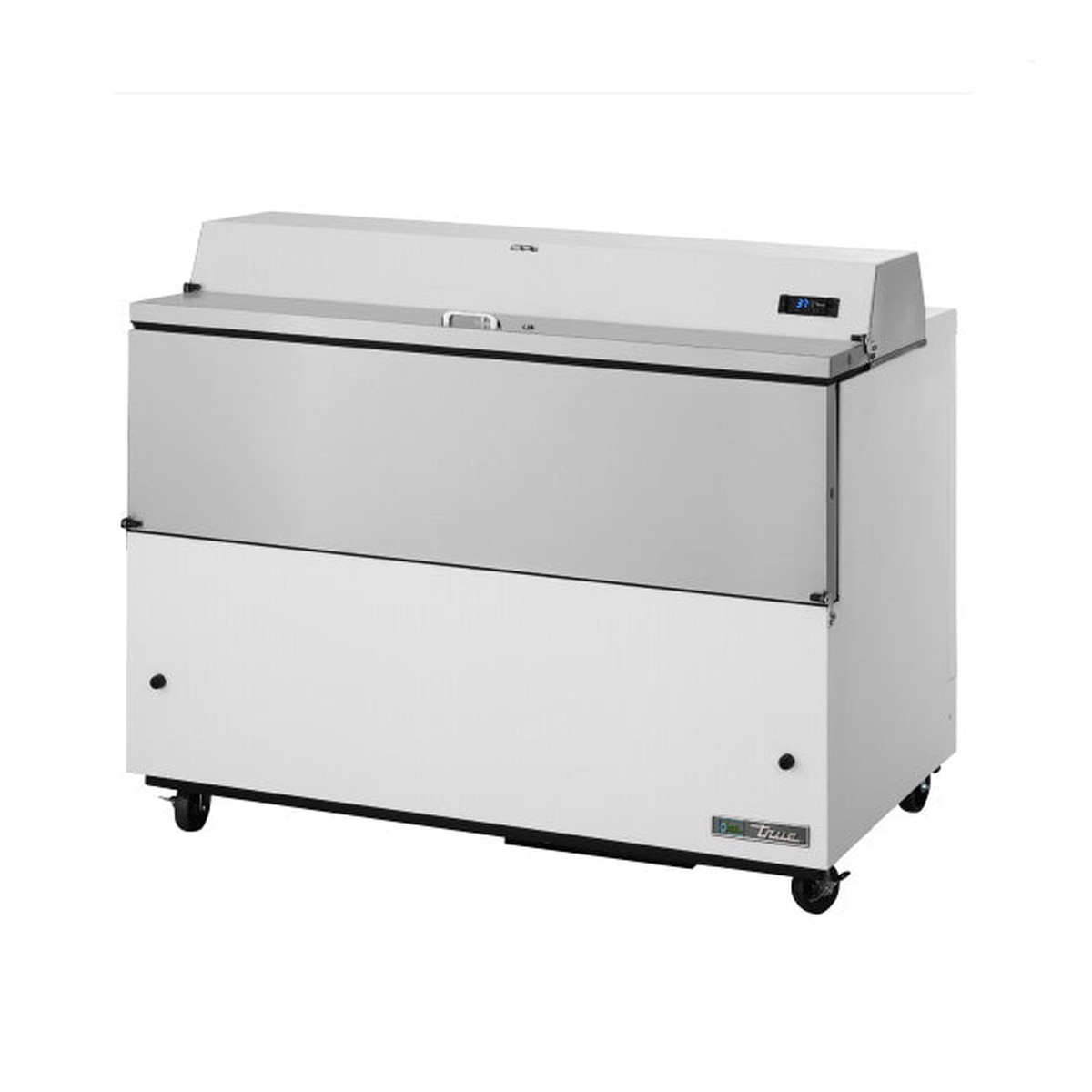 True TMC-58-HC 58″ Milk Cooler with White Powder Coated Exterior & Aluminum Interior