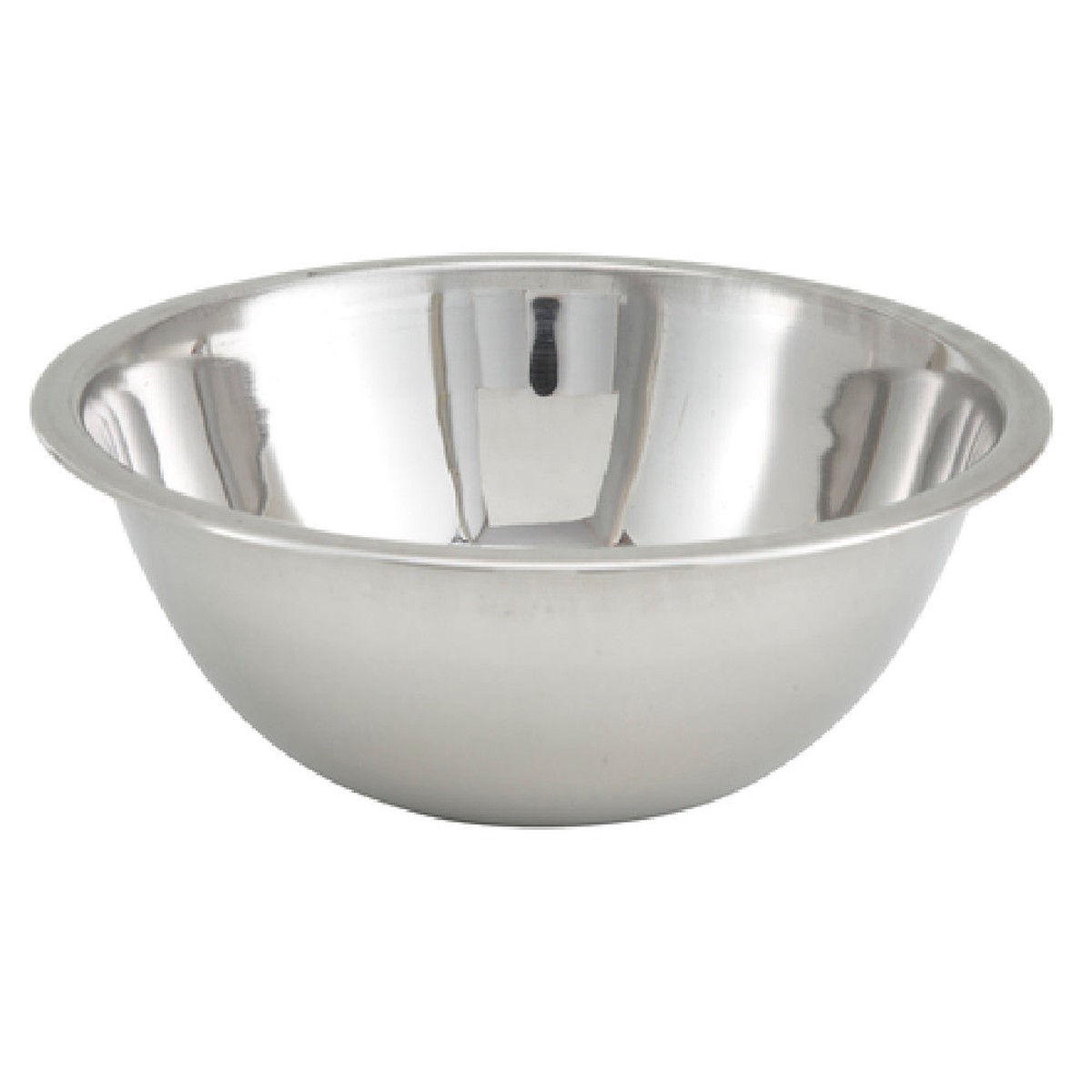 Winco MXB-300Q 3 Quart Economy Mixing Bowl Stainless Steel 9-1/2 Inch Diameter