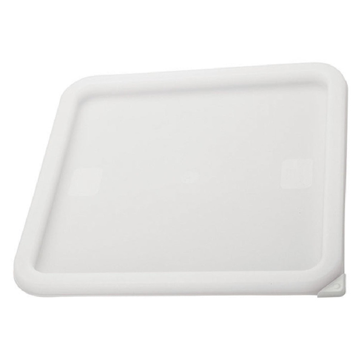 Winco PECC-L 11-1/2 Inch Container Cover for 12 to 22 Qt Square Containers Polyethylene White