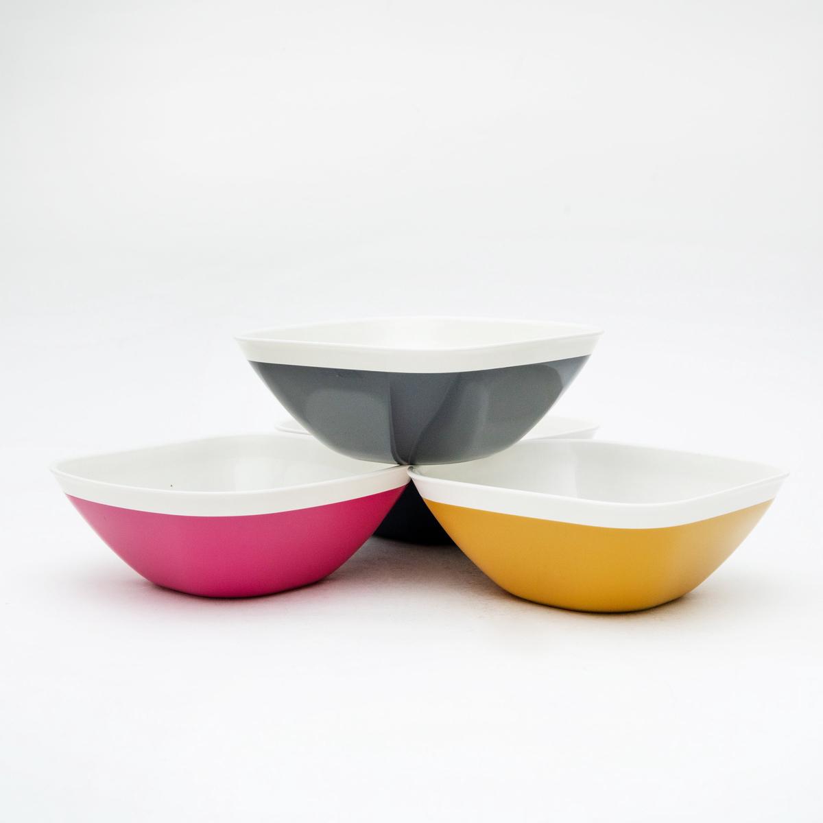 13.5cm Kokubo KOKU Melamine Square Small Bowl