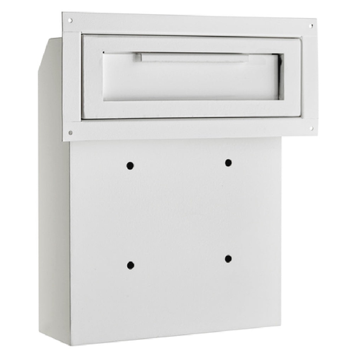 Alpine Industries ADI631-06-WHI Through-The-Door Safe Drop Box 12″ X 6″ X 15″ H