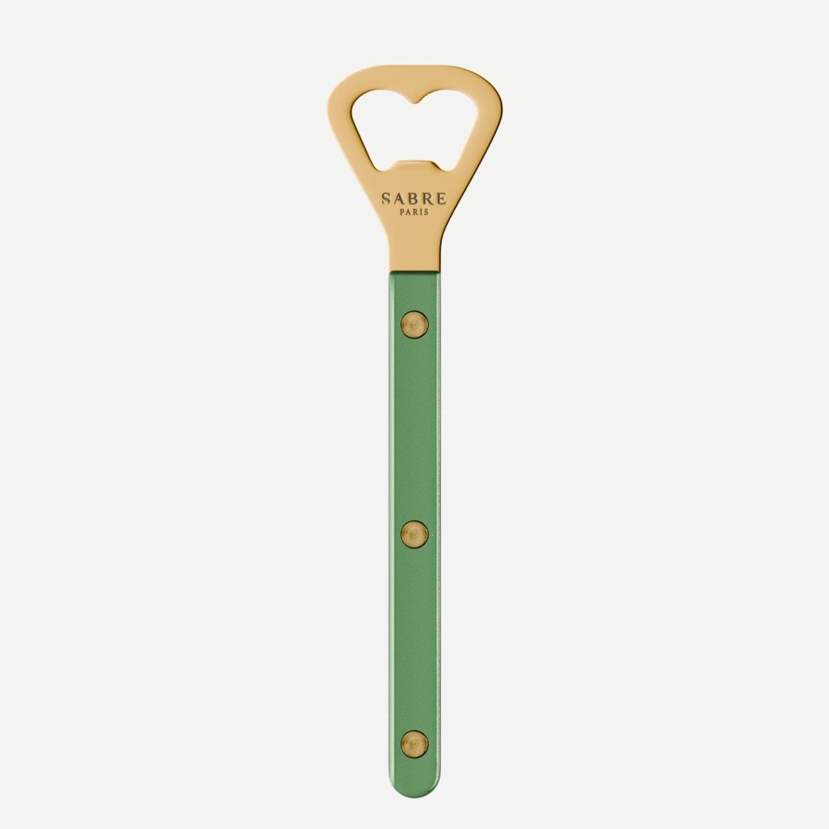 Bistrot Gold color Pearly, Garden green – Bottle opener