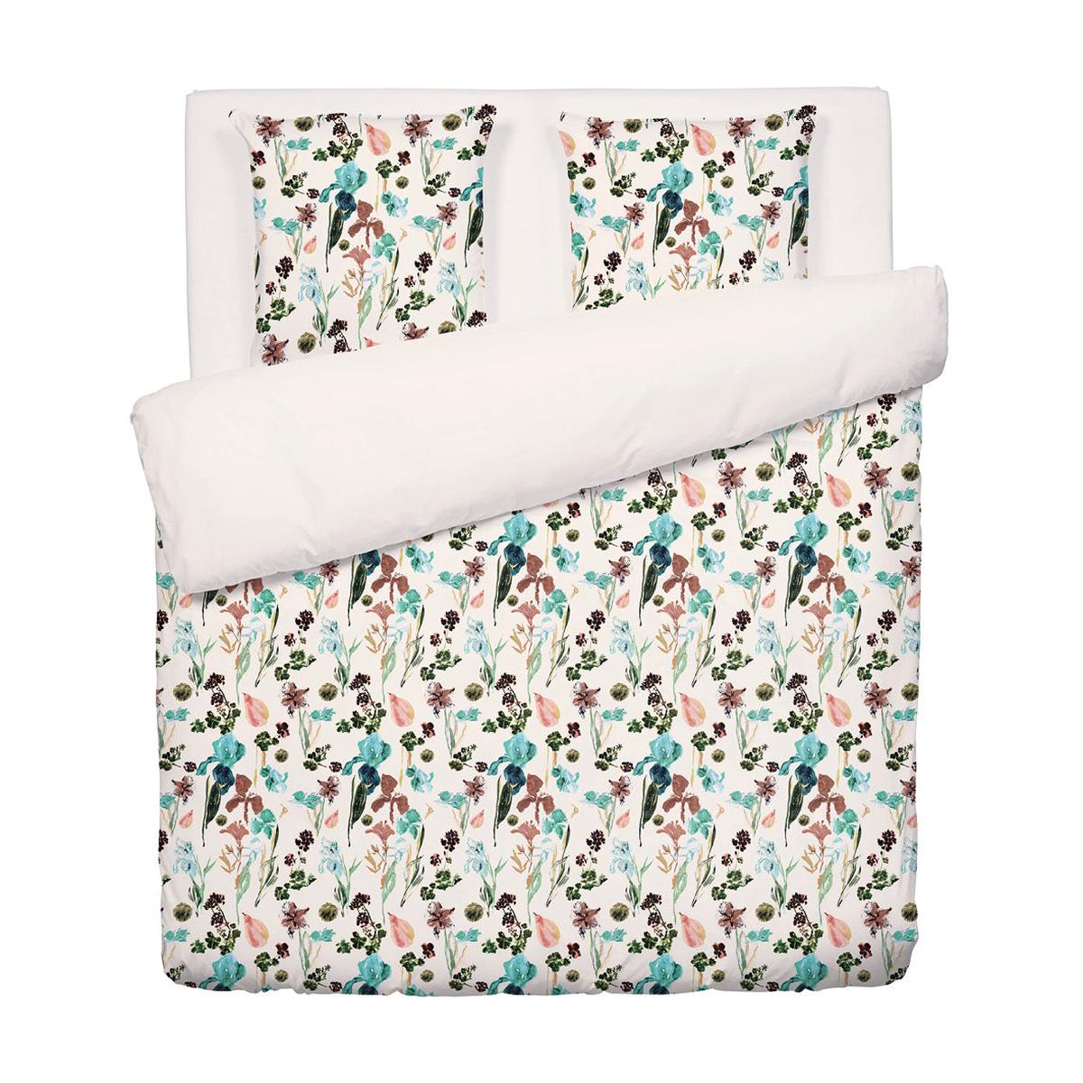 Duvet cover + pillowcase(s) cotton satin – Iris Taupe – 200 x 220 cm + 2 x (80 x 80 cm)
