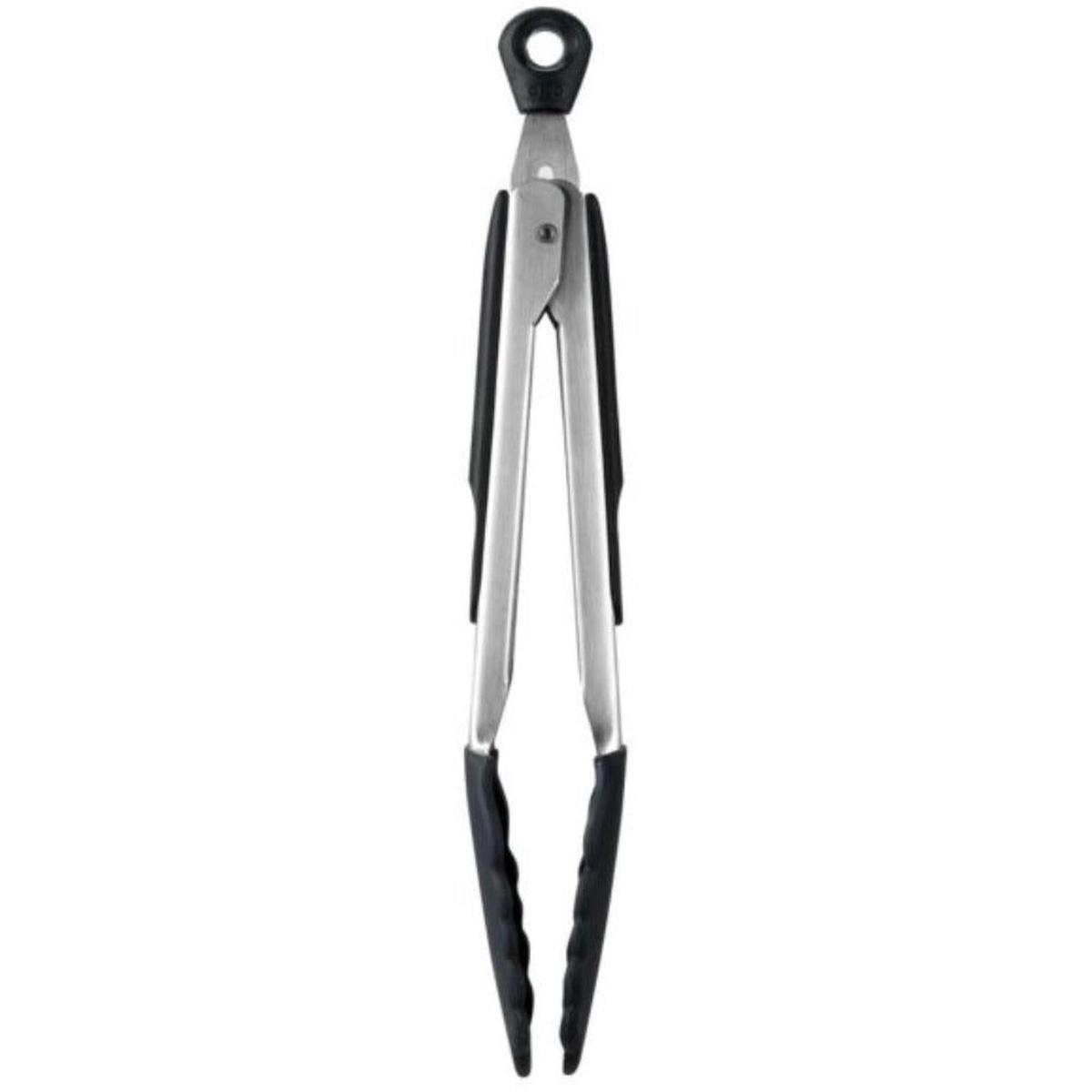 Good Grips Tongs with Silicone Heads – 23cm Stainless Steel