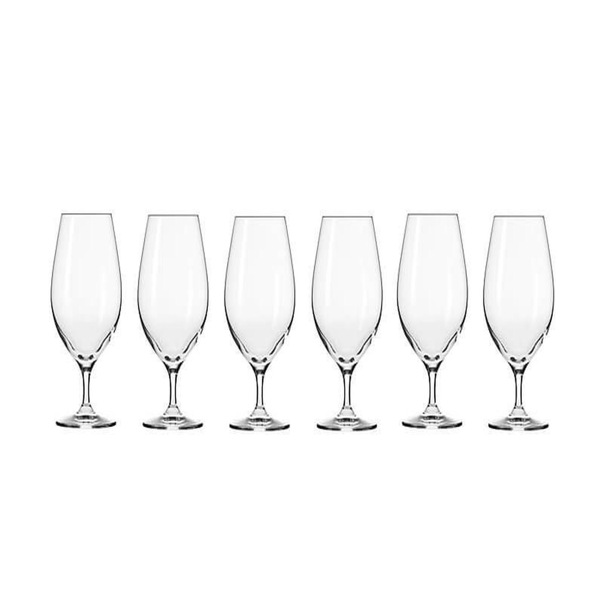 Krosno Harmony Beer Glass 400ML 6pc Gift Boxed