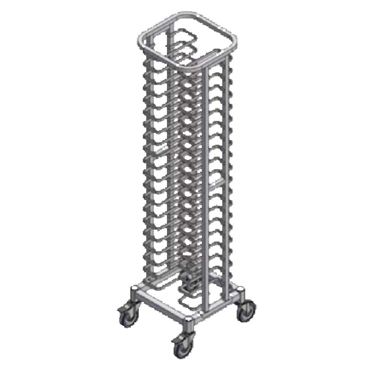 SPG International 4H6271 Kelmax Pizza Pan Rack Holds (20) 10″ Round Pans 2-3/8″ Spacing