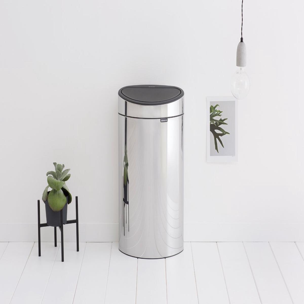 Touch Bin 40L – Silver