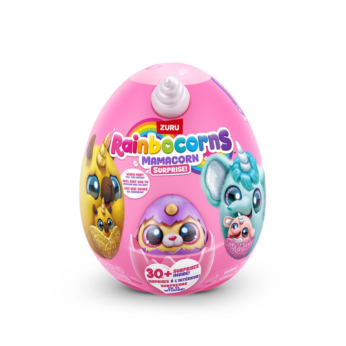ZUR-92121 Rainbocorns Mamacorn Surprise S1 Mama & Baby Plush with 30+ Surprises
