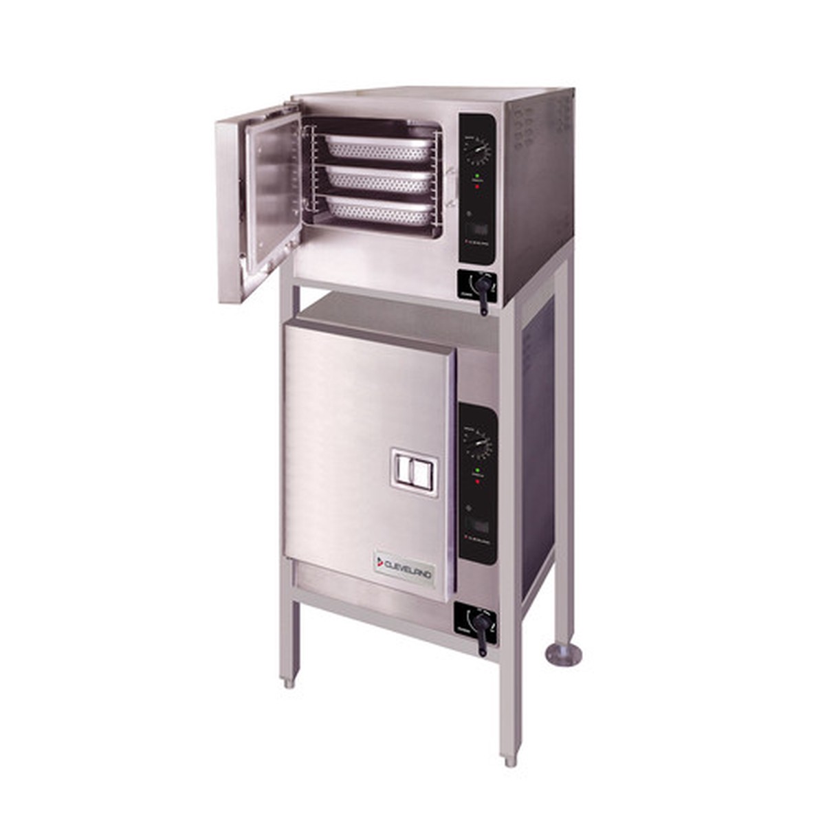 (2) 22CET63.1 | 25' | Steamer, Convection, Electric, Boilerless, Floor Model