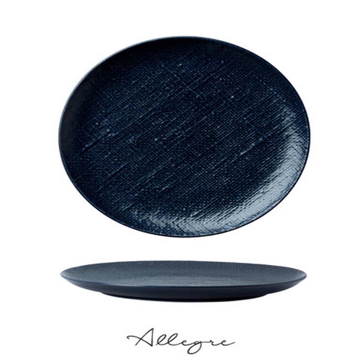 10.25 in. Dinner Plate - Knit Navy Blue