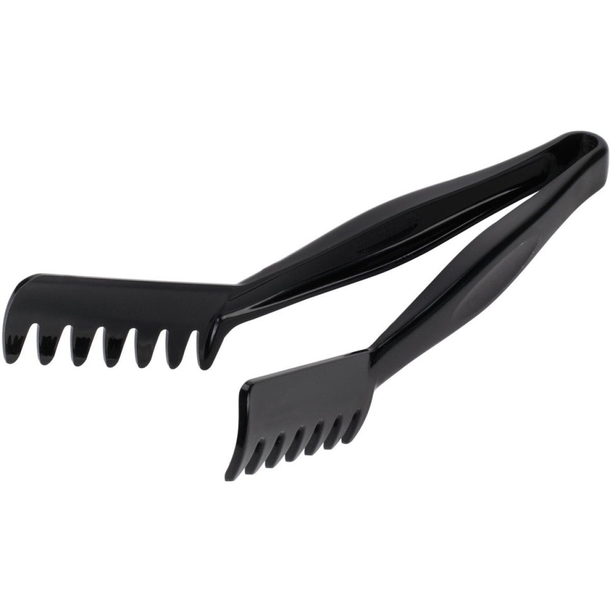 11" Black Angled Spaghetti Tongs Polycarbonate| SPTONG1