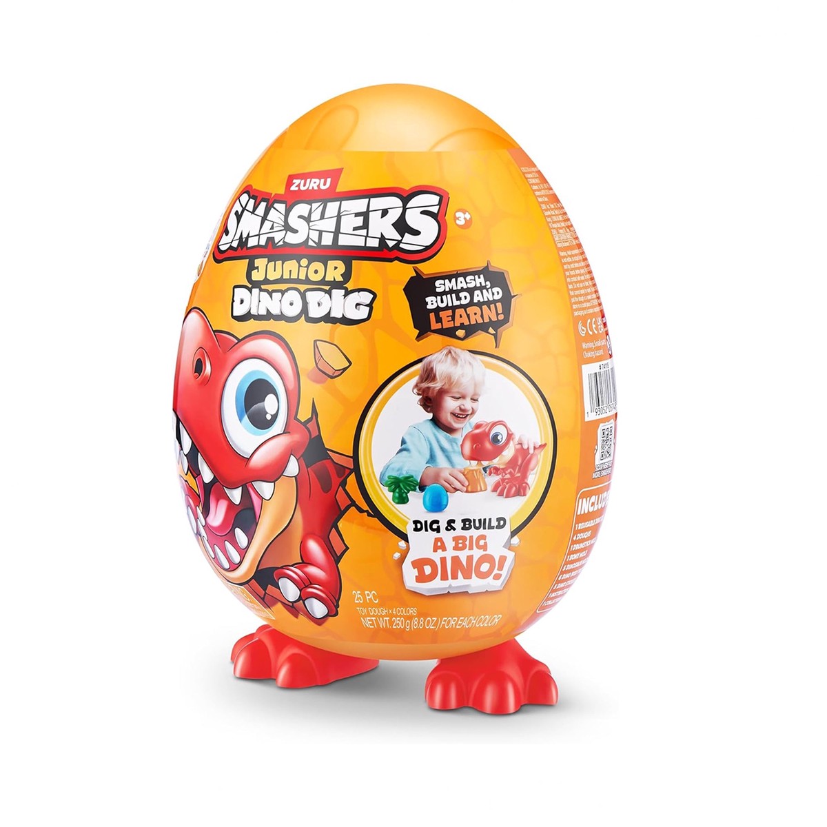 ZUR-74115 Smashers Dino Dig Large Egg S1 Surprise Dino Egg Toy