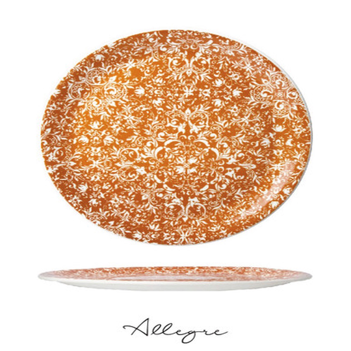 11.75 in. Show Plate/ Dinner Plate/ Serving Plate for 5 to 6 Persons - Ink Legacy Ginger