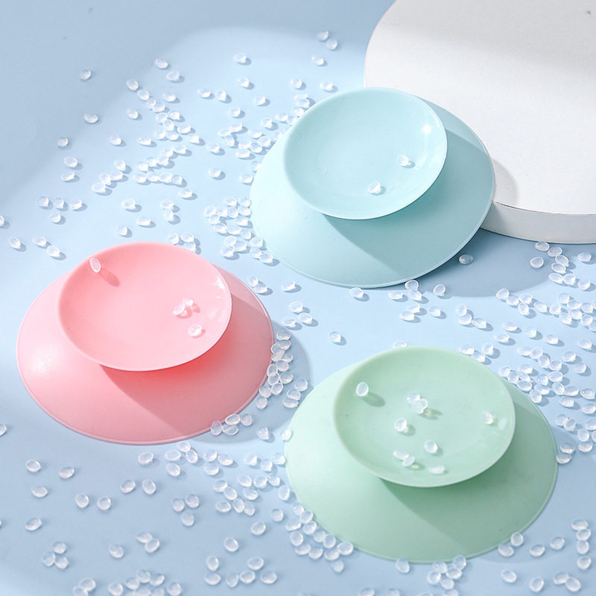 Suction cup stickers for baby and children's dinner plate, baby food bowl, anti-slip mat, anti-fall silicone suction cup tableware holder training