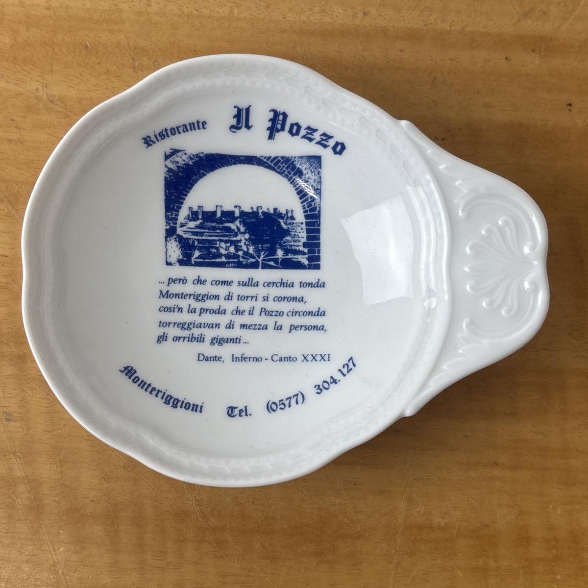 Rare Richard Ginori Il Pozzo Monterriggioni Ristorante Dish
