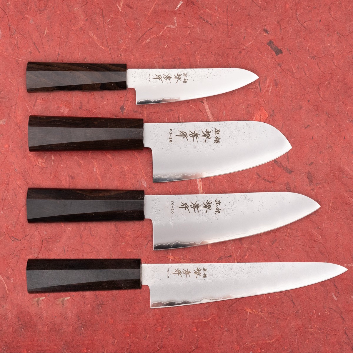 Sakai Takayuki VG10 Nashiji 4 Piece Knife Set