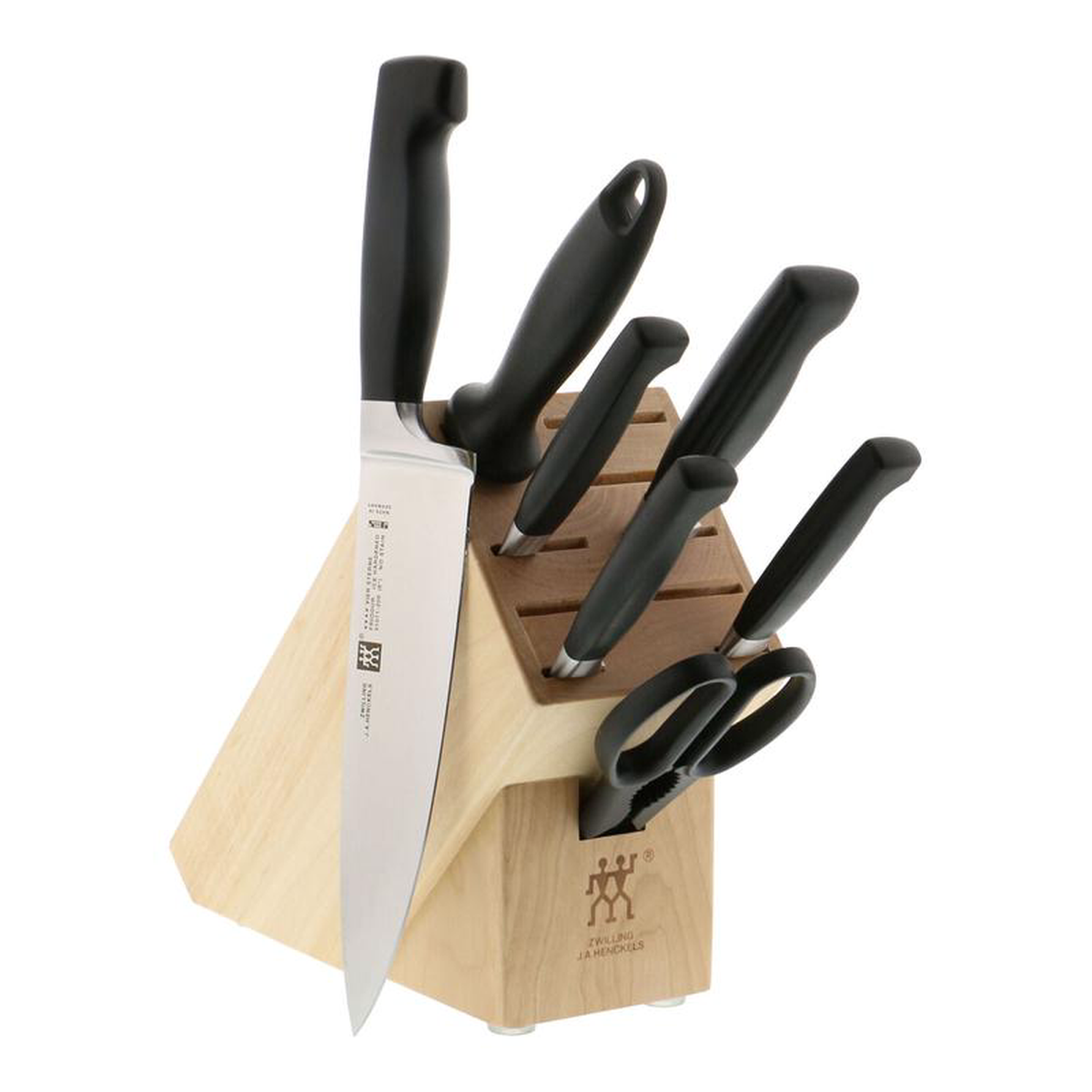 Zwilling Four Star 8pc Anniversary Knife Block Set 8211 Natural Flash Sale