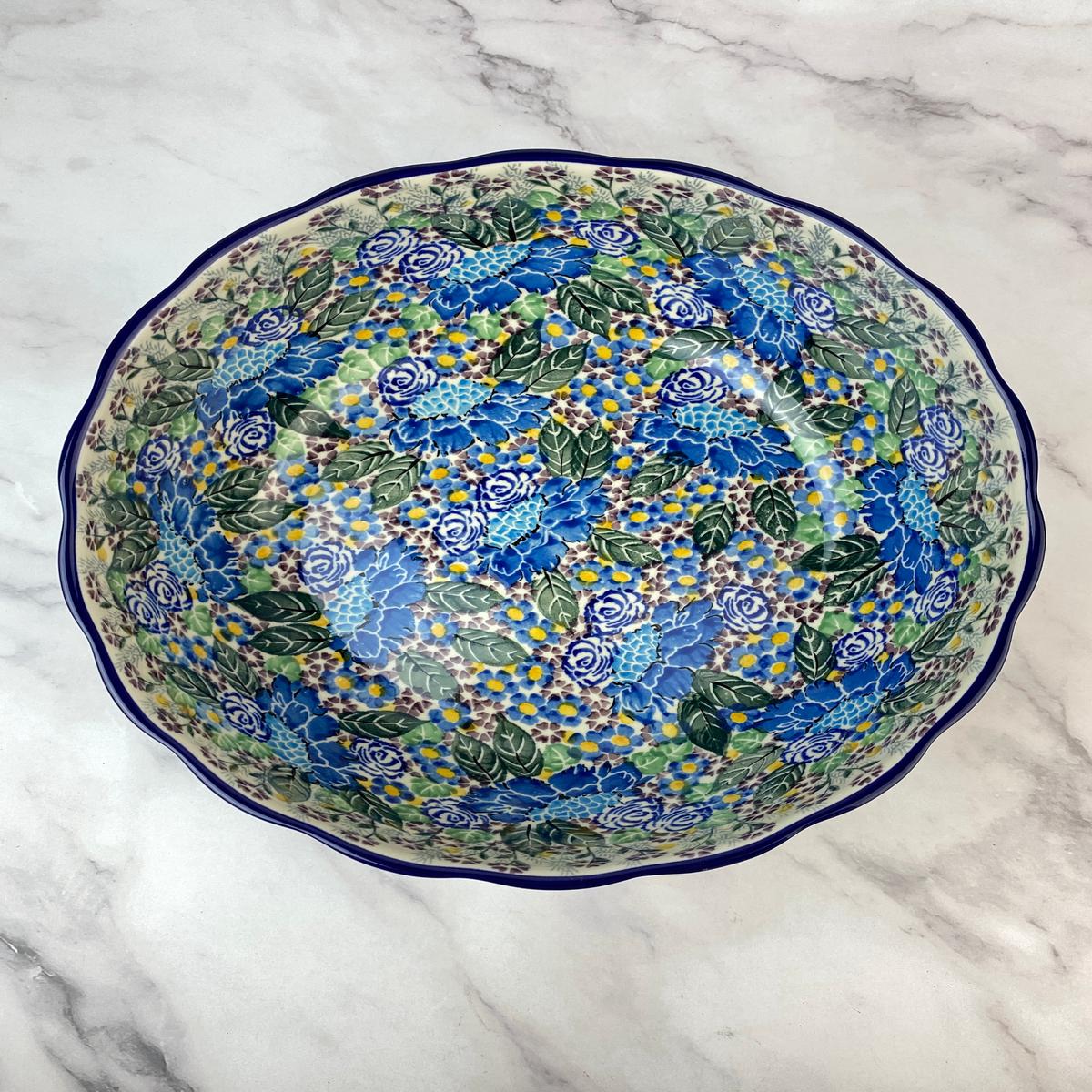11" Wavy Unikat Serving Bowl - Shape 013 - Pattern U5139