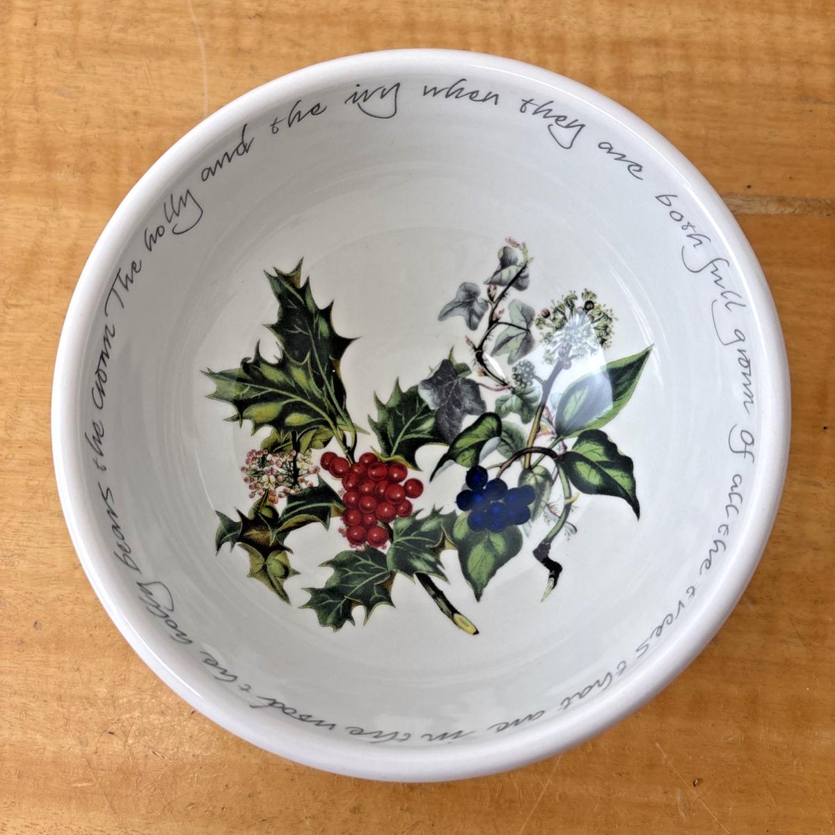 Portmeirion The Holly and The Ivy Individual Fruit / Salad / Cereal Bowl 5.25"