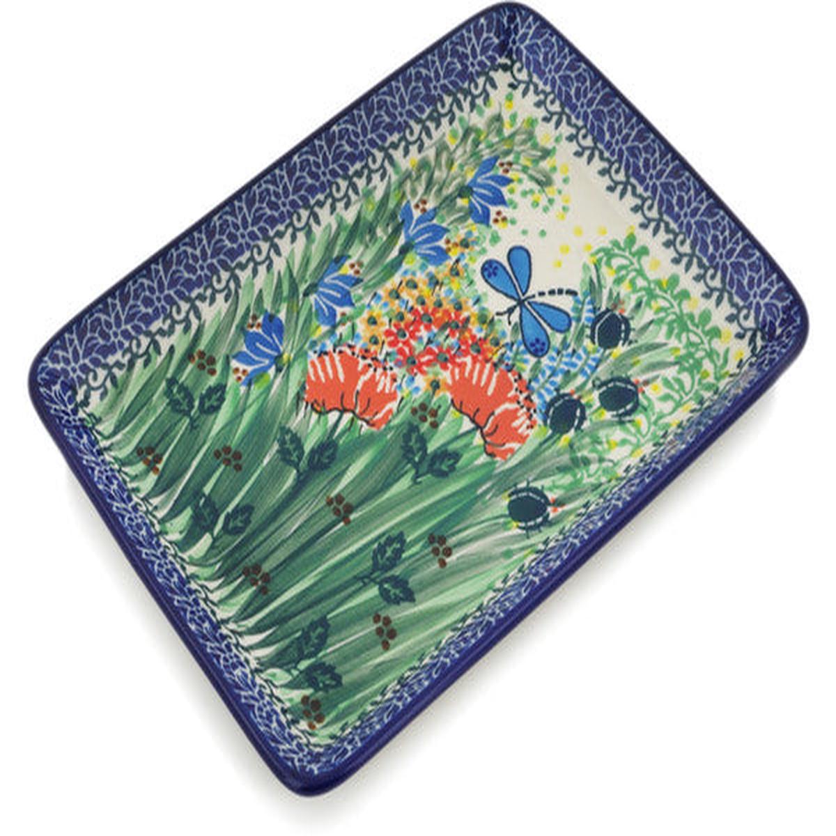 Platter 9" Dragonfly Bounty Theme UNIKAT