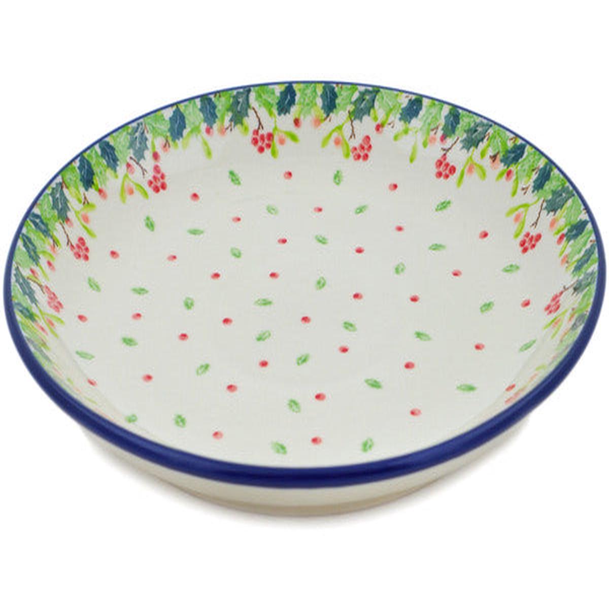 Polish Pottery 10-inch Dinner Plate Winter Rowan